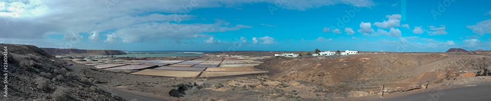 Panorama von der Saline auf Lanzarote Panorama von der Saline auf Lanzarote