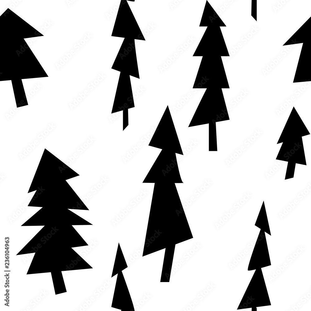 Vector seamless christmas tree pattern. Gift wrapping paper. Holiday background. Forest, outdoor, landscape theme. Pine tree seamless background. Xmas design. Vector seamless christmas tree pattern. Gift wrapping paper. Holiday background. Forest, outdoor, landscape theme. Pine tree seamless background. Xmas design.