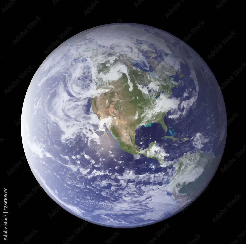 Realistic world map. Vector illustration. Realistic world map. Vector illustration.