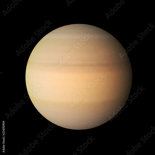 Planets of the solar system. Venus.  Vector illustration.