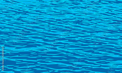 Stylized water in the pool. Flat vector illustration