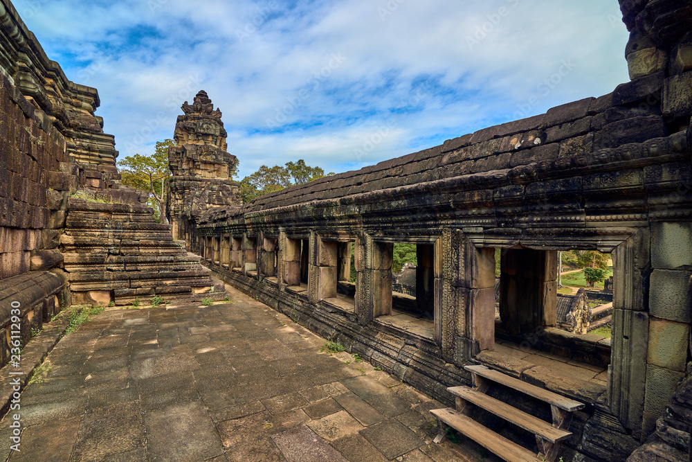 View of Baphuon temple at Angkor Wat complex is popular tourist attraction, Angkor Wat Archaeological Park in Siem Reap, Cambodia UNESCO World Heritage Site
