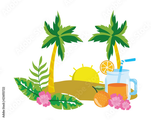 delicious fresh juice cartoon