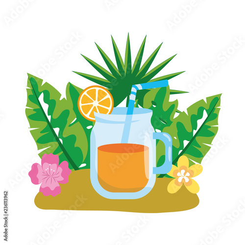 delicious fresh juice cartoon