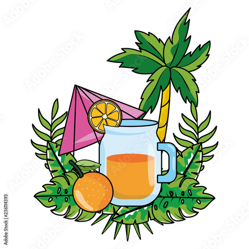 delicious fresh juice cartoon