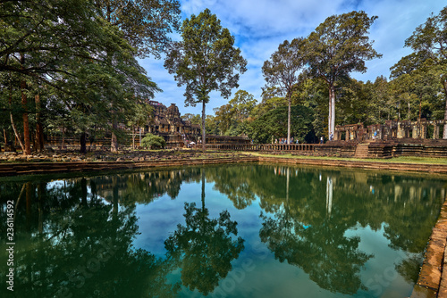 View of Baphuon temple at Angkor Wat complex is popular tourist attraction, Angkor Wat Archaeological Park in Siem Reap, Cambodia UNESCO World Heritage Site