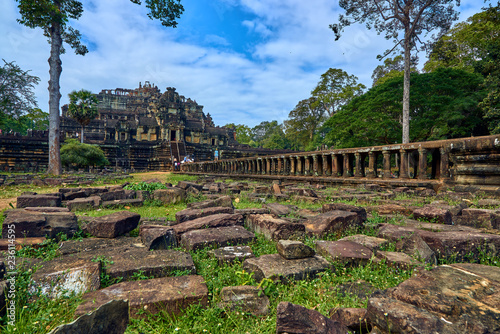 View of Baphuon temple at Angkor Wat complex is popular tourist attraction, Angkor Wat Archaeological Park in Siem Reap, Cambodia UNESCO World Heritage Site photo