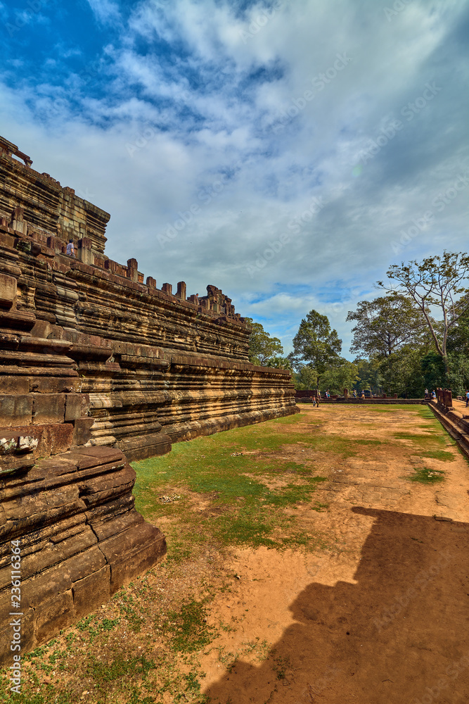 View of Baphuon temple at Angkor Wat complex is popular tourist attraction, Angkor Wat Archaeological Park in Siem Reap, Cambodia UNESCO World Heritage Site