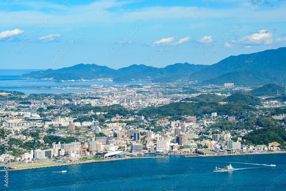関門海峡の眺め