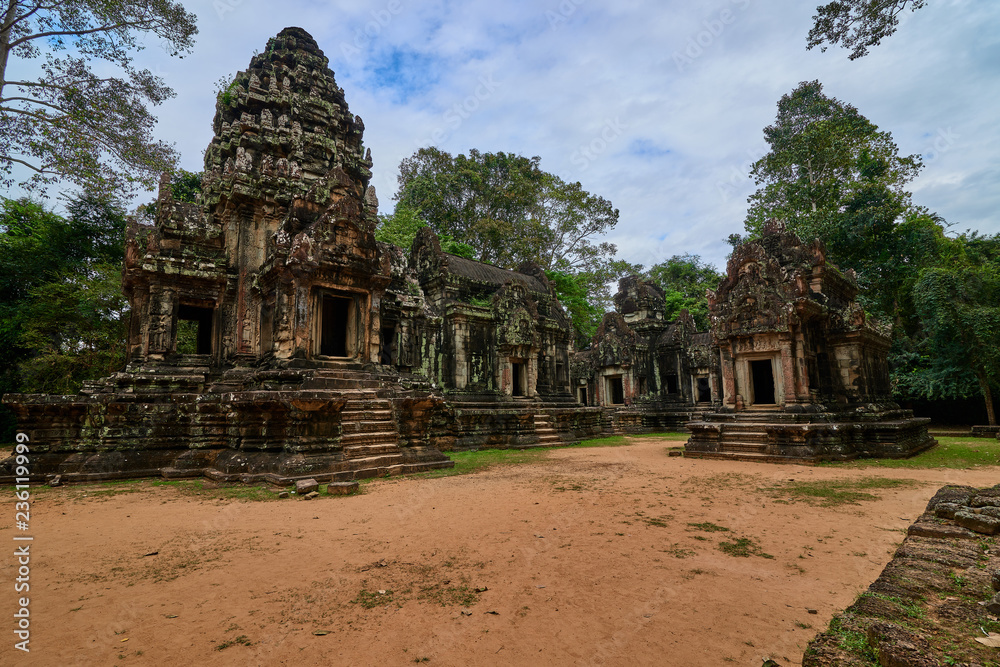 Buddhist temple in Angkor thom complex, Angkor Wat Archaeological Park in Siem Reap, Cambodia UNESCO World Heritage Site