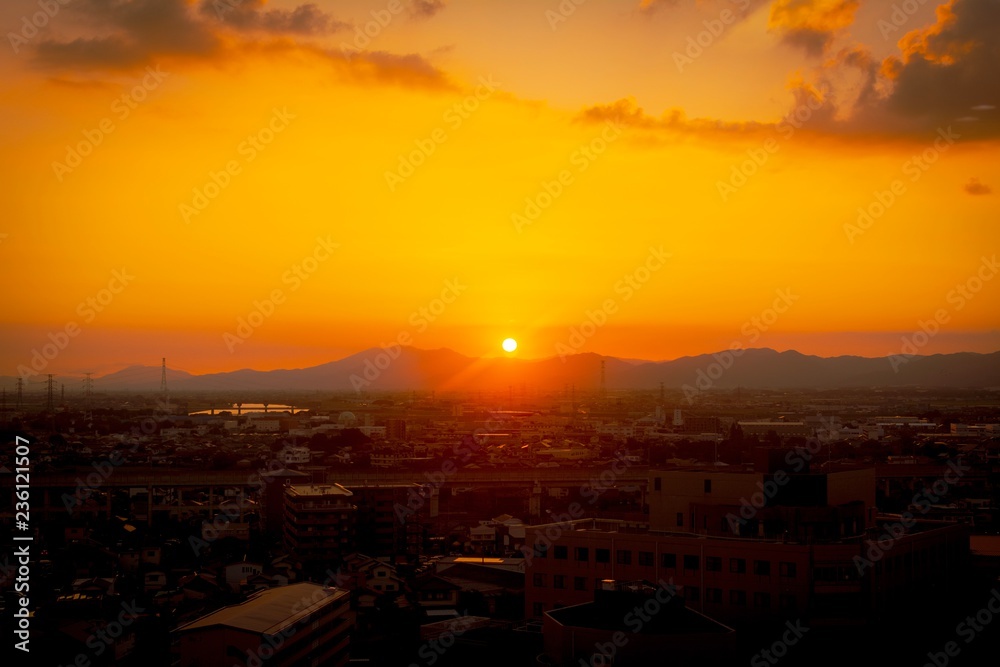 The sunset of this summer from the hospital. The sunset of this summer from the hospital.
