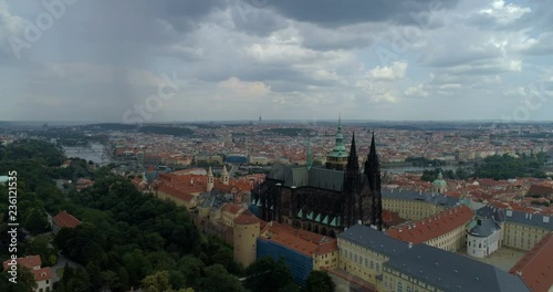 Wallpaper Mural Aerial shot of Prague Castle with beautiful cityscape in view Torontodigital.ca