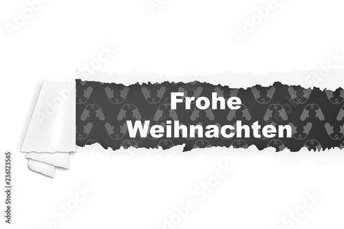 Frohe Weihnachten - Handschuh-Muster