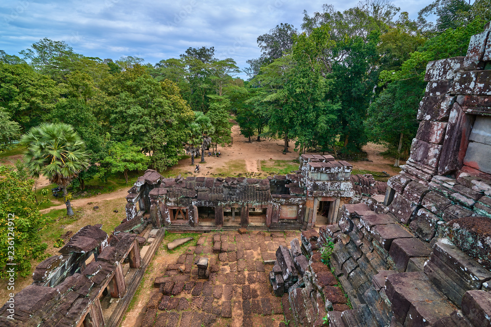 Prasat Phimeanakas temple in Angkor thom complex, Angkor Wat Archaeological Park in Siem Reap, Cambodia UNESCO World Heritage Site