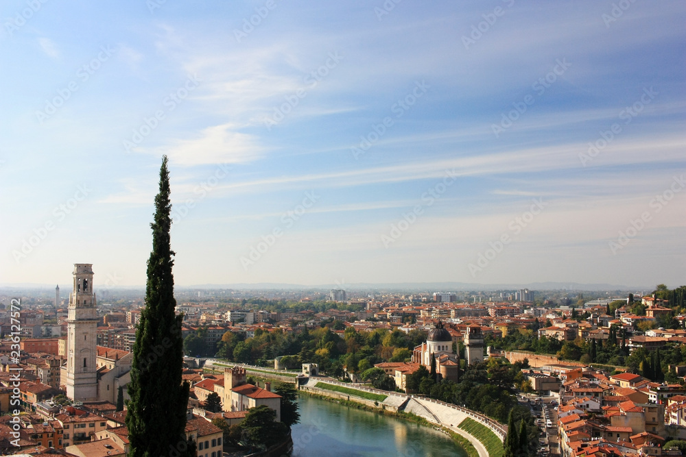 Panorama of the city of Verona