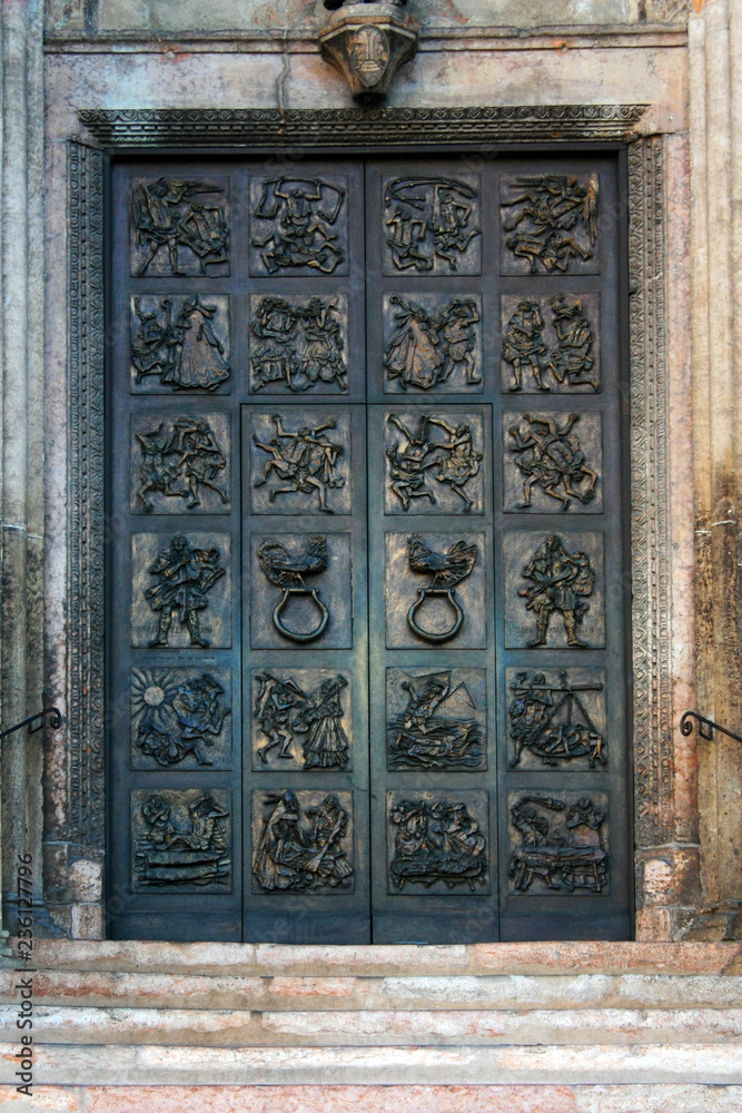 Old iron door