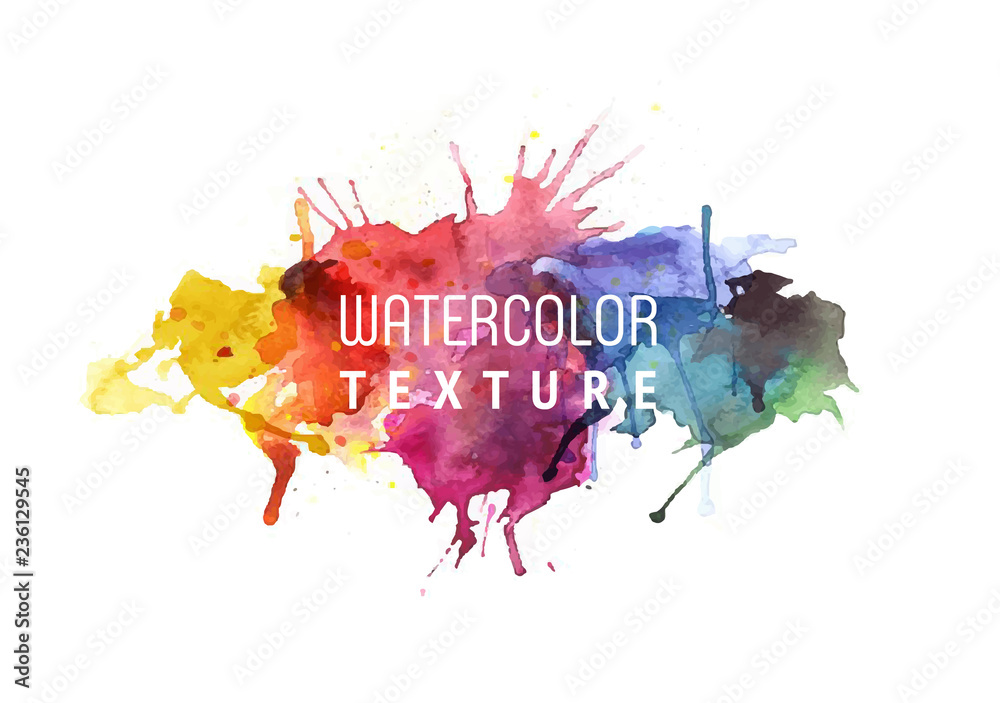Watercolor background. Vector illustration.