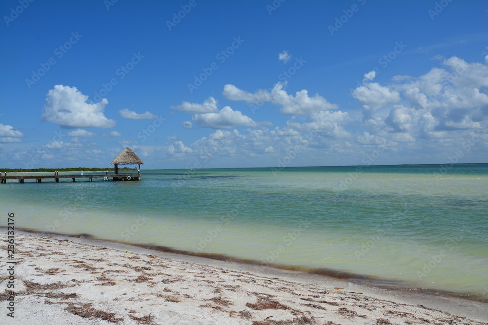 Plage Isla Holbox Quintana Roo Mexique - Beach in Holbox Island Mexico