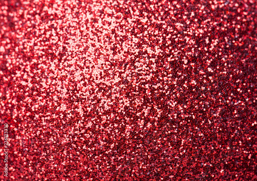 Red abstract sparkling christmas background, copy space
