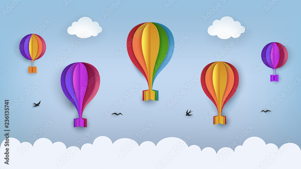 Animated Hot Air Balloon Wallpaper