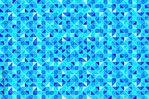 triangular wallpaper. Triangles seamless background. Vector illustration. Triangulated modern geometrical print. Bright colors. repet texture. Fresh idea for cover, winter, interior design.