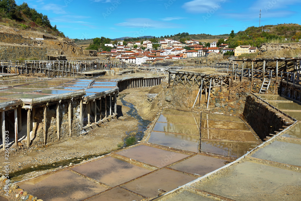 Naklejka premium Salt valley of Anana, in Alava, Spain