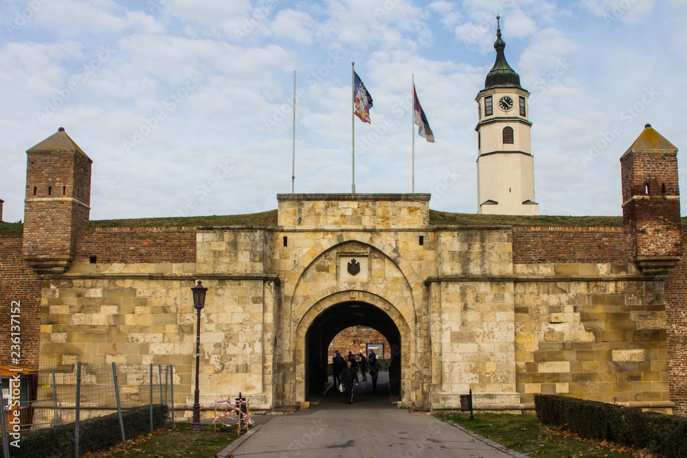 The old gate of the Belgrade fortress. Serbia