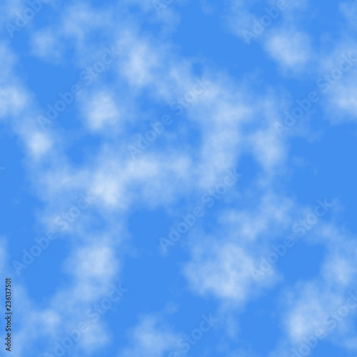 Fototapeta Naklejka Na Ścianę i Meble -  Seamless tile clouds on the sky background