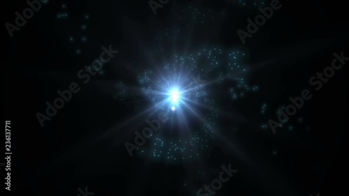 Animated Background With Glowing Particles Spiral.Space Spiral Animated Abstract Motion Background.