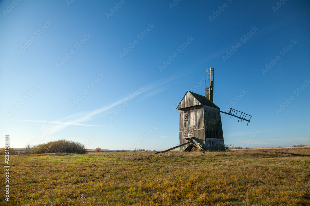 Old destroyed windmill