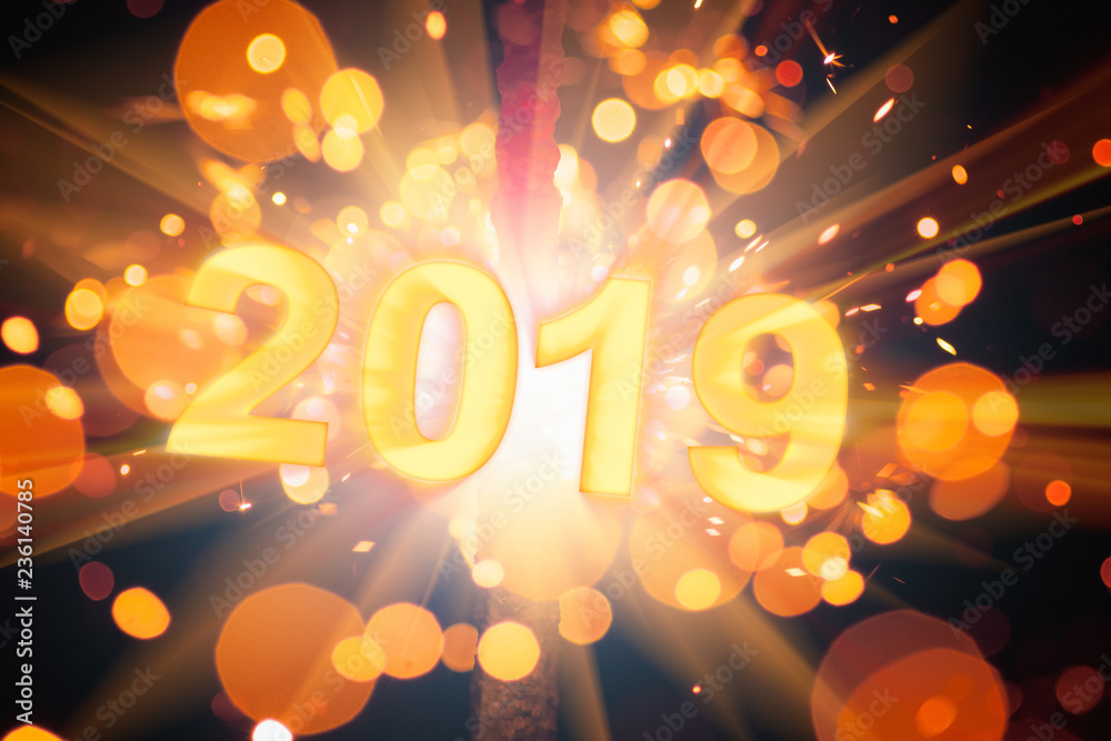 happy New Year 2019 postcard happy New Year 2019 postcard