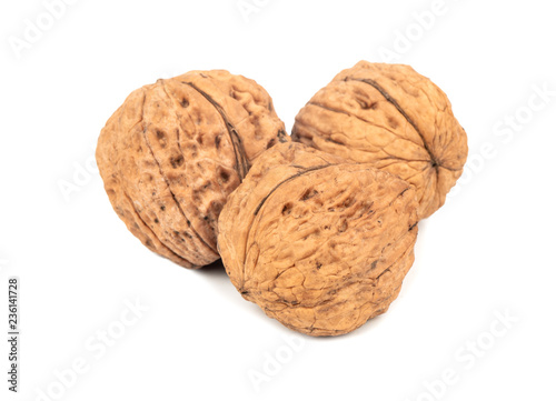 Three large walnuts