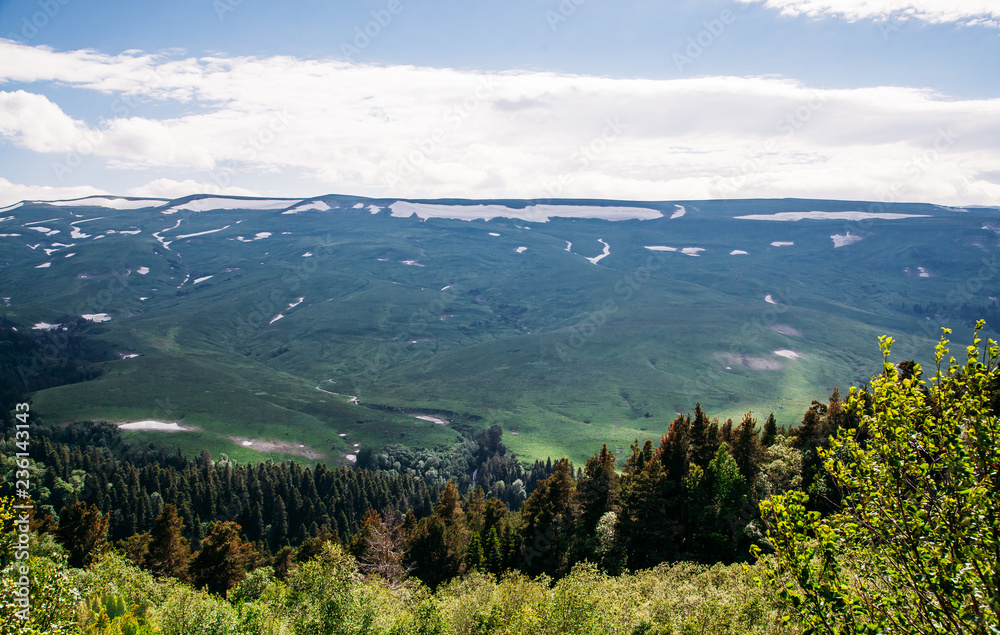 Lagonaki plateau in summer in the Republic of Adygea, Russia