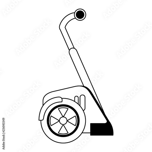 Hoverboard electric scooter black and white