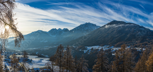 winter is coming in stubai tal, tirol, austria photo