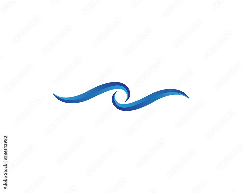 Water Wave symbol and icon Logo Template Water Wave symbol and icon Logo Template