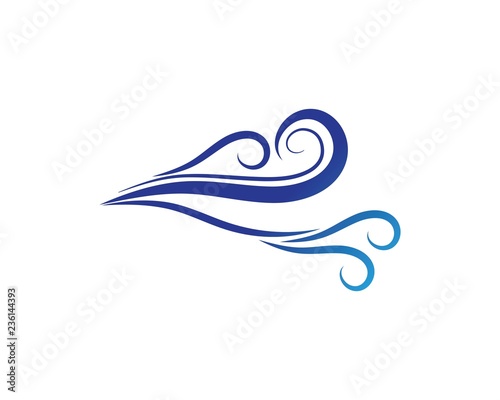 wind icon vector template