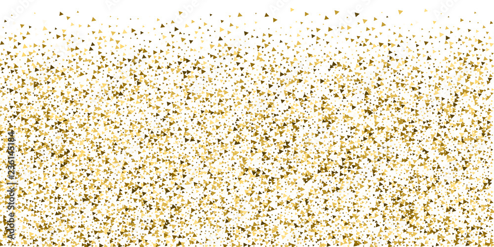 Gold triangles luxury sparkling confetti. Scattere Gold triangles luxury sparkling confetti. Scattere