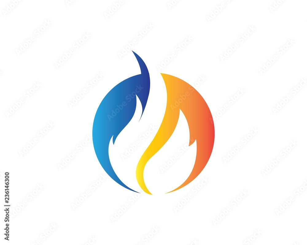 Fire flame Logo Template vector icon Oil, gas and energy Fire flame Logo Template vector icon Oil, gas and energy