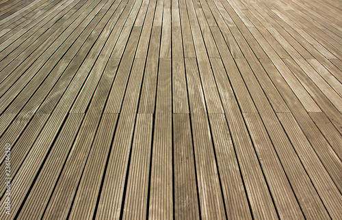 wooden parquet perspective lines in side ways shot background texture, copy space