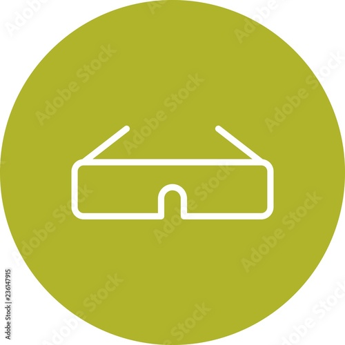 3d Glasses Vector Icon