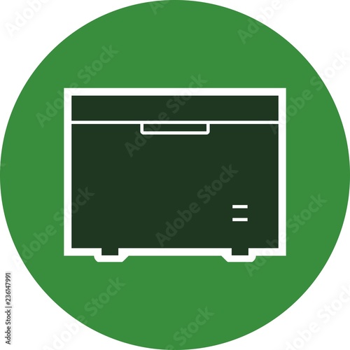 Deep Freezer Vector Icon