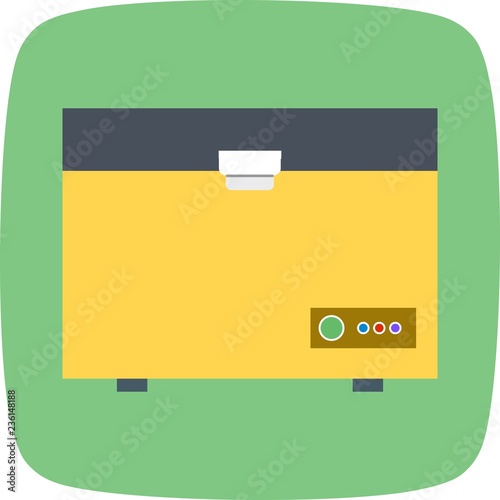 Deep Freezer Vector Icon