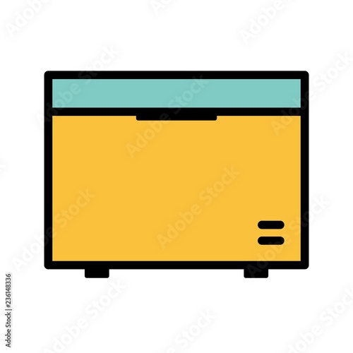 Deep Freezer Vector Icon