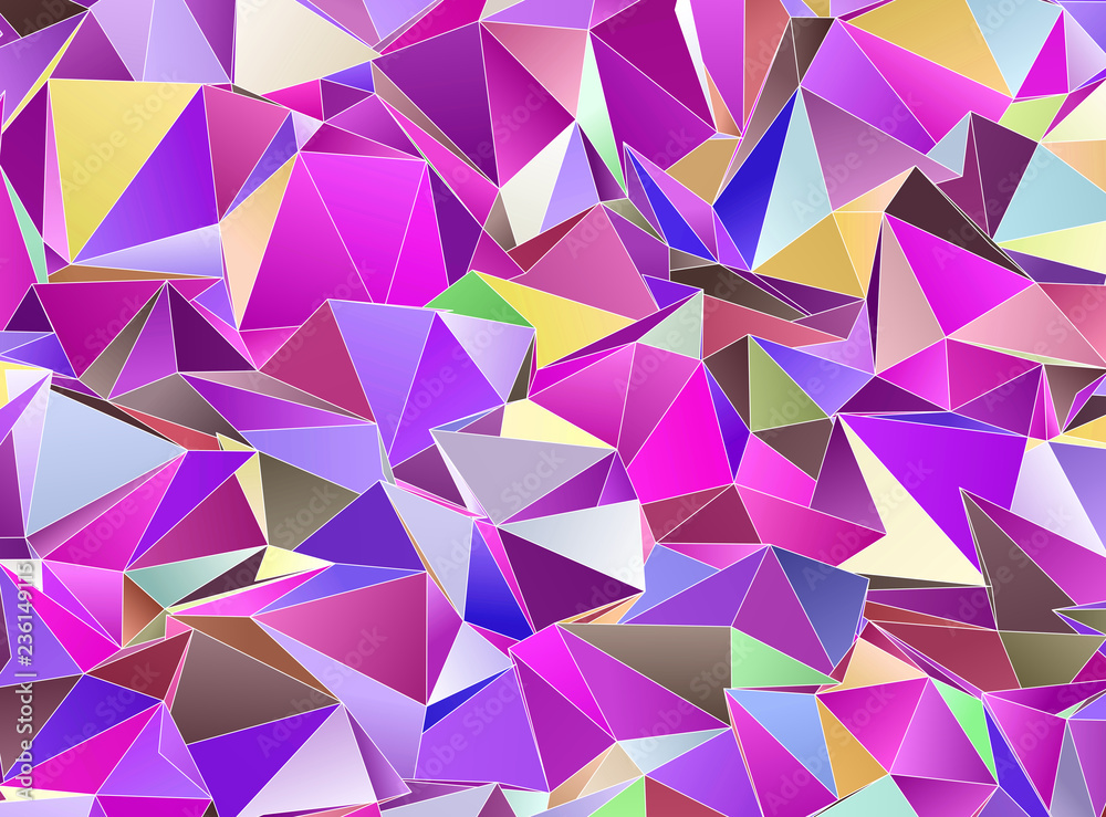 Obraz premium Triangular 3d, modern background
