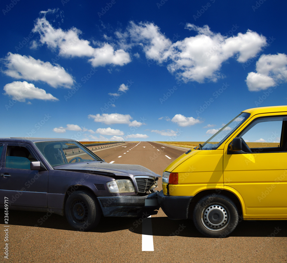 Car accident involving two cars