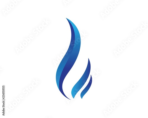 Fire flame Logo Template vector icon Oil, gas and energy