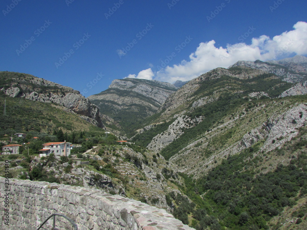 Fototapeta premium Montenegro mountain landscape near Bar