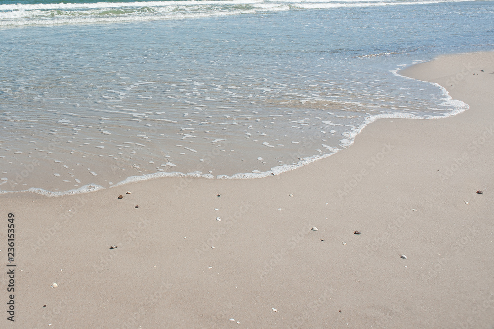 footprints on the beach