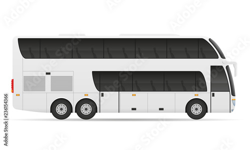 tour city bus stock vector illustration